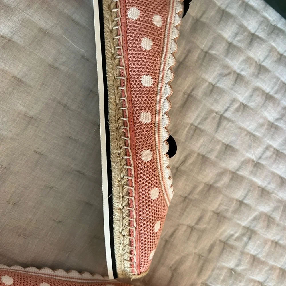 NIB Kate Spade Knottingham Knit Espadrille in Flirty Rose/Optic White Size 9 - Picture 2 of 8